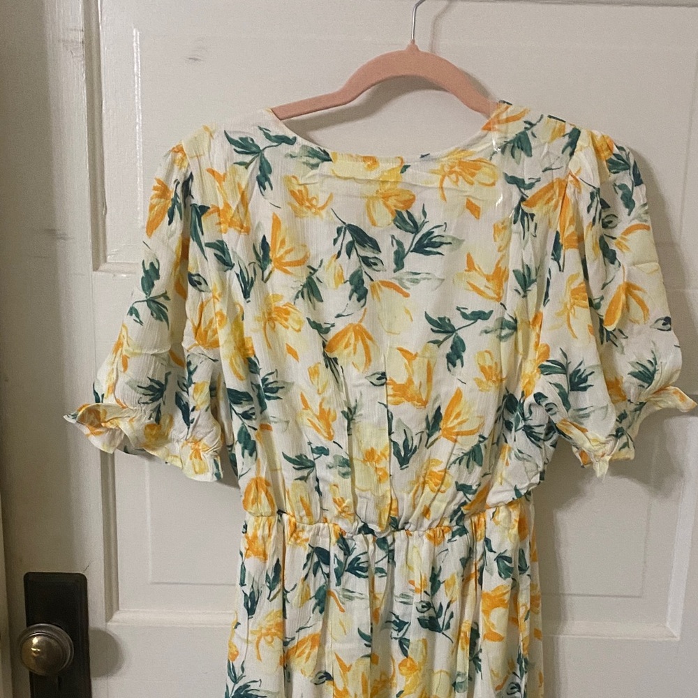 Ces Femme Floral Maxi Dress in Yellow and Green - Picture 5 of 7